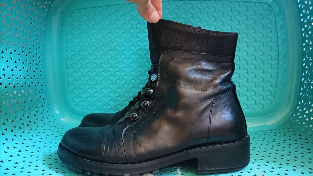 Skórzane buty jesienne