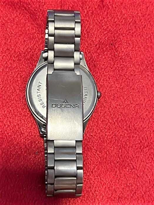 Tytanowy ! Unikat ! Szwajcarski zegarek „ Dugena Titanium ” Orginal !