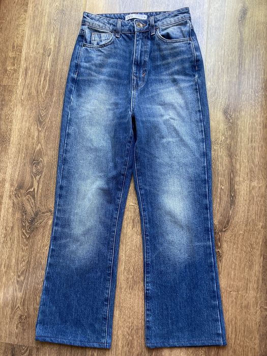 Spodnie zara wysoki stan wyszczuplające rozm. 36