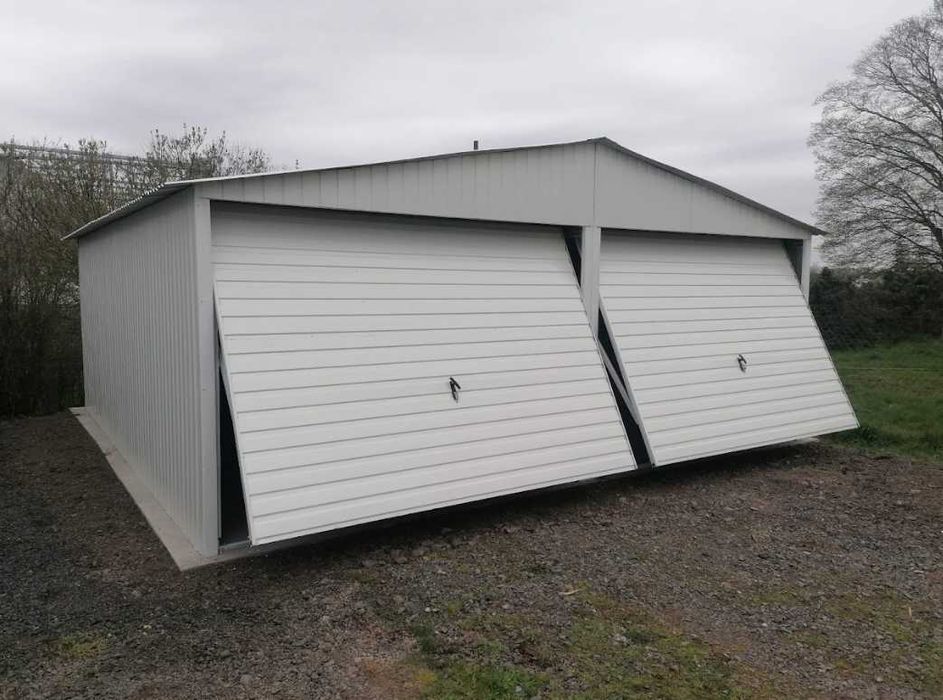 Garaż blaszany 6x5, garaże dwustanowiskowe, tanie garaże, blaszaki