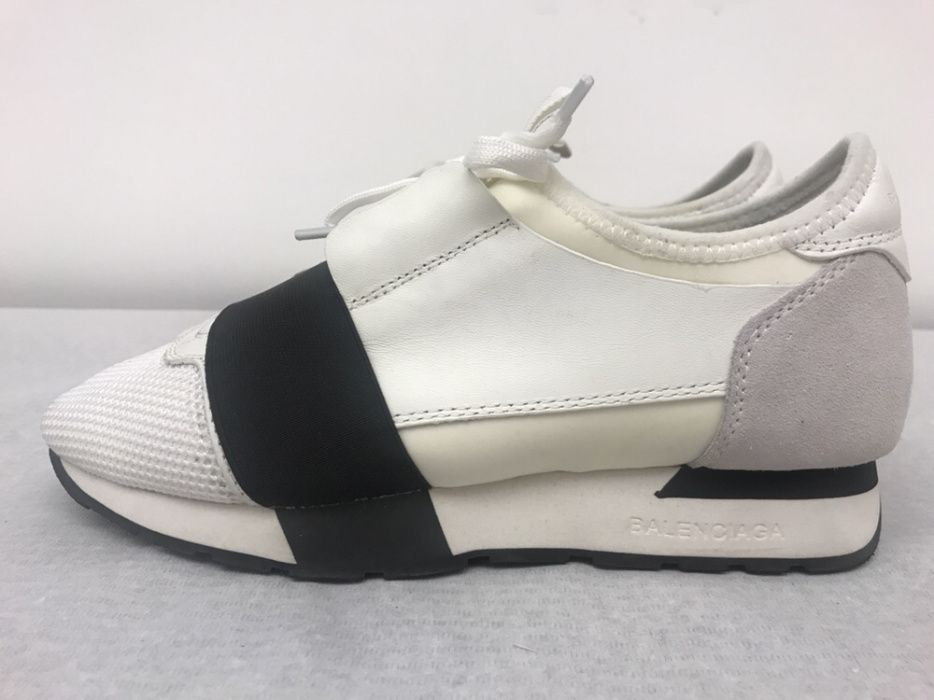 Sapatilhas Ténis Balenciaga Race Runners n 37 brancas ORIGINAIS