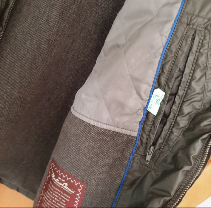 Casaco MARLBORO CLASSICS castanho impermeável e forrado