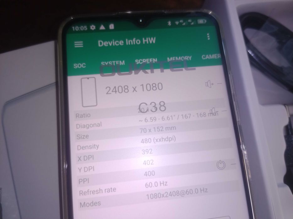 6/256Gb 6.6" FHD+ Oukitel c38 Android 13 смартфон, телефон