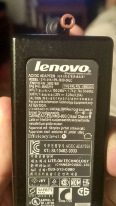 Sprzedam zasilacze laptopowe 1x Dell 2x Lenovo 1x Toshiba