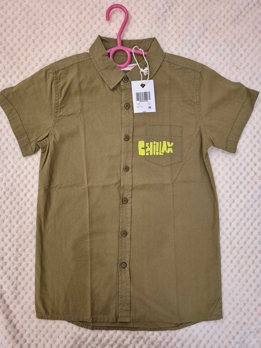 Polo z bawełny Koszula z krótkim rękawem