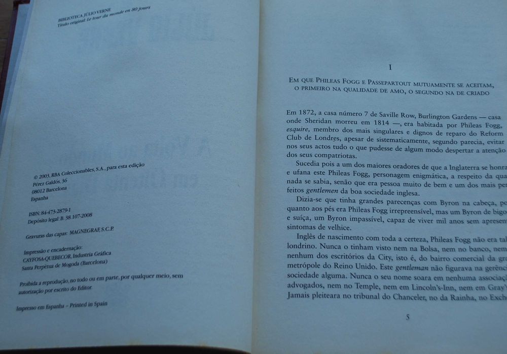 A Volta Ao Mundo em Oitenta Dias de Júlio Verne