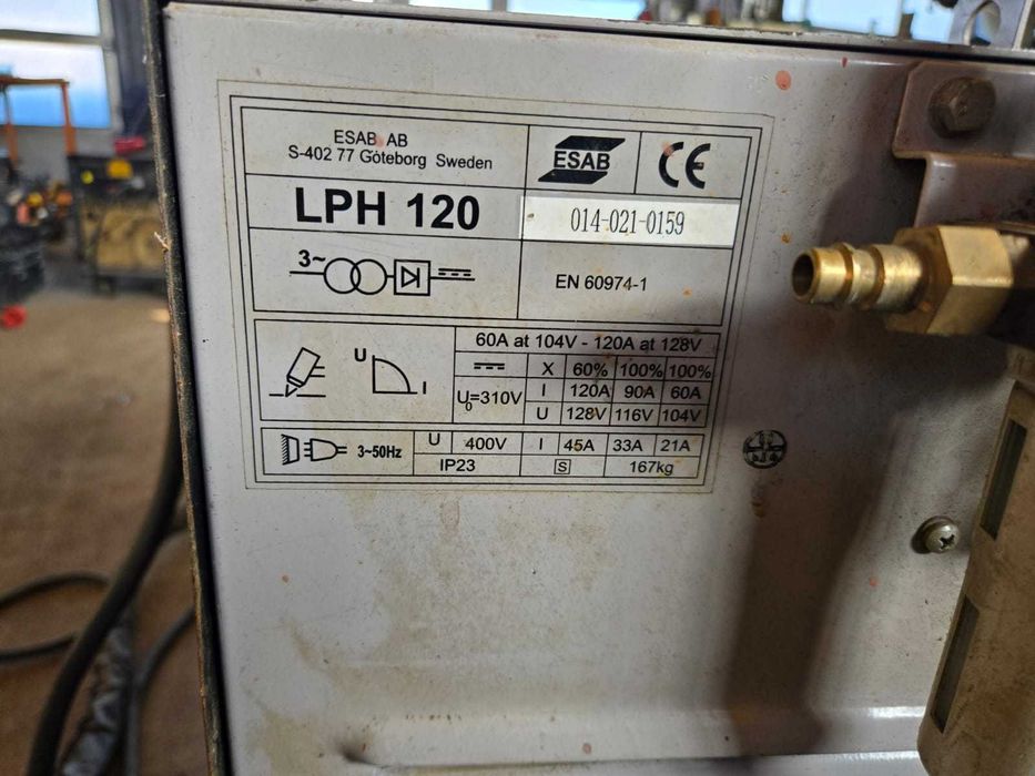 Plazma ESAB LPH 120 uszkodzona