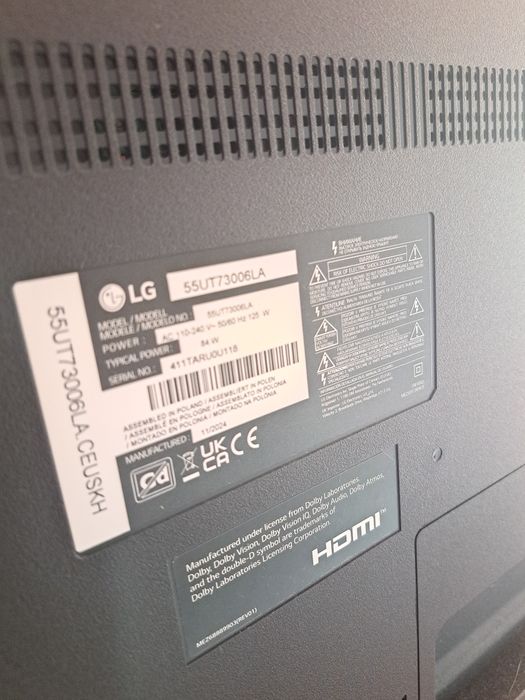 TV  led lg 55ua73006la.aeuq (55" 4k smart 139cm)