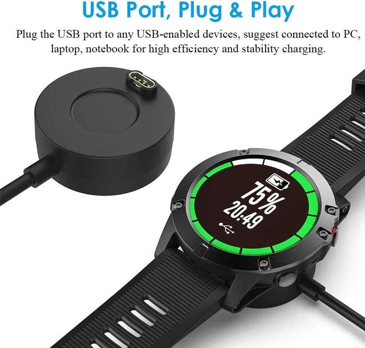 Kabel KIMILAR do Garmin Fenix Forerunner Vivoactive 100 cm USB