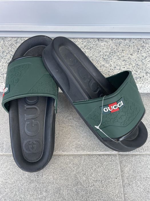 Chinelos slide- verde tropa