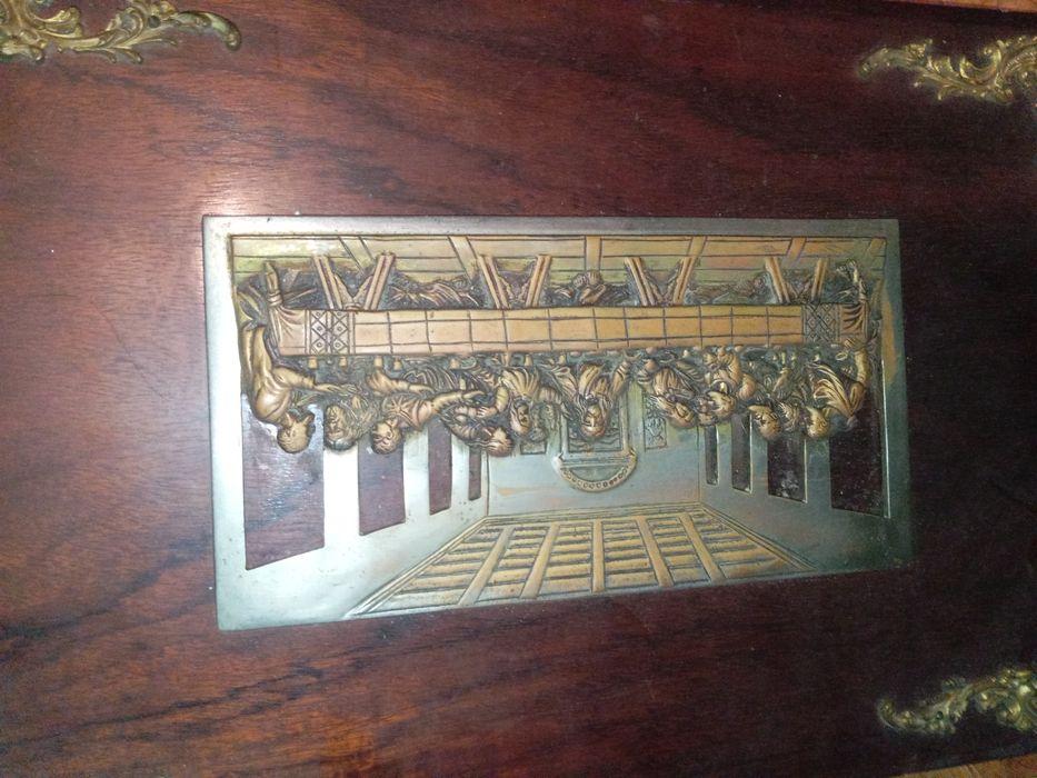 Ceia de Jesus Cristo 50 cm antigo