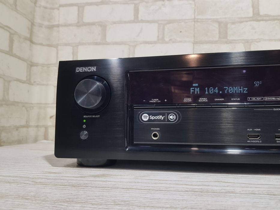 7.2 AV ресивер DENON AVR X1300W, *7x145 Вт,HDMI,Wi-Fi,Bluetooth,4K,USB