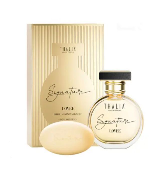 Жіночий парфумерний набір EDP+мило Lovee THALIA Signature, 50 мл+100 г