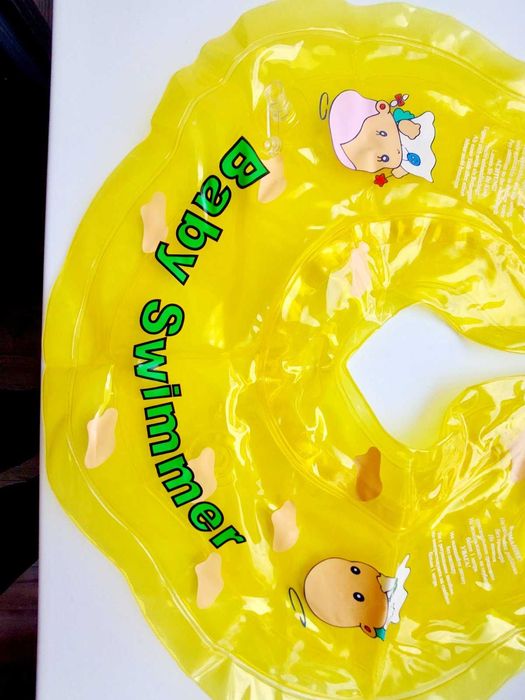 Нове! коло для купання малюків baby swimmer, жовте