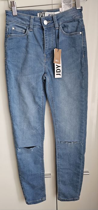 JDY JEANSY spodnie dziury r.XS/S Nowe