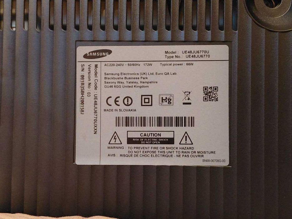 Продам телевізор SamsungUE48JU6770U