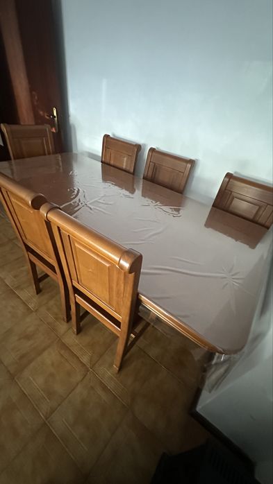 Mesa madeira macica 6 lugares