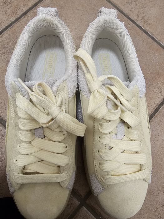 Sneakersy PUMA Mayze 38 beżowe platforma – jak nowe