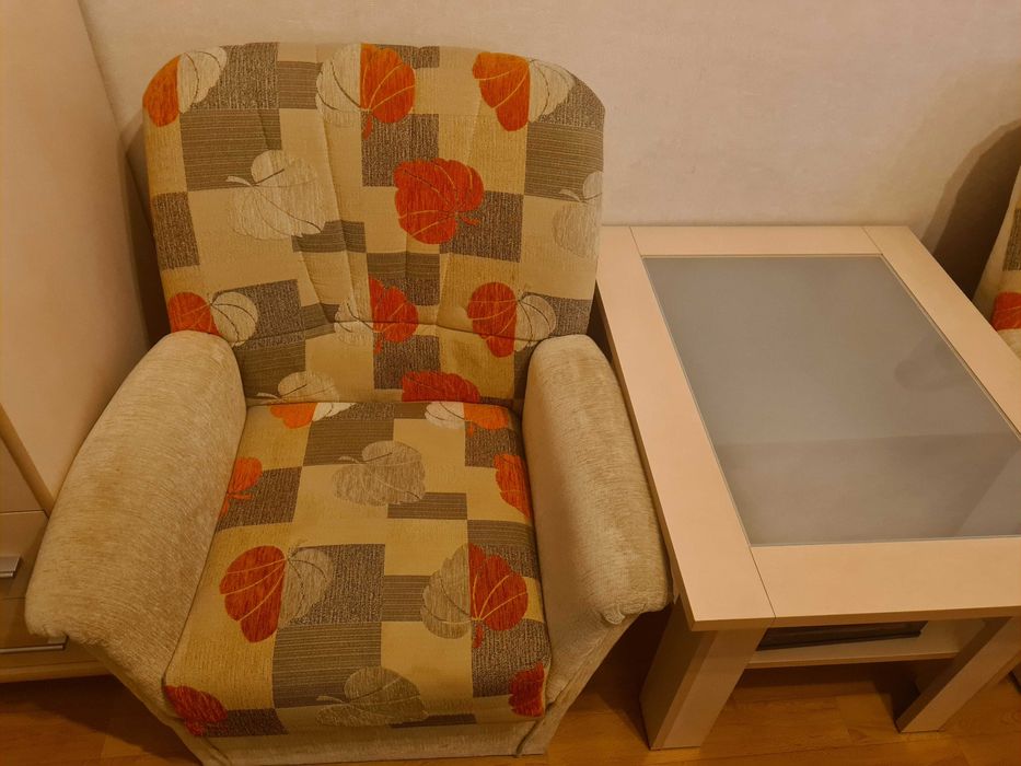 fotele i ława do małego pokoju