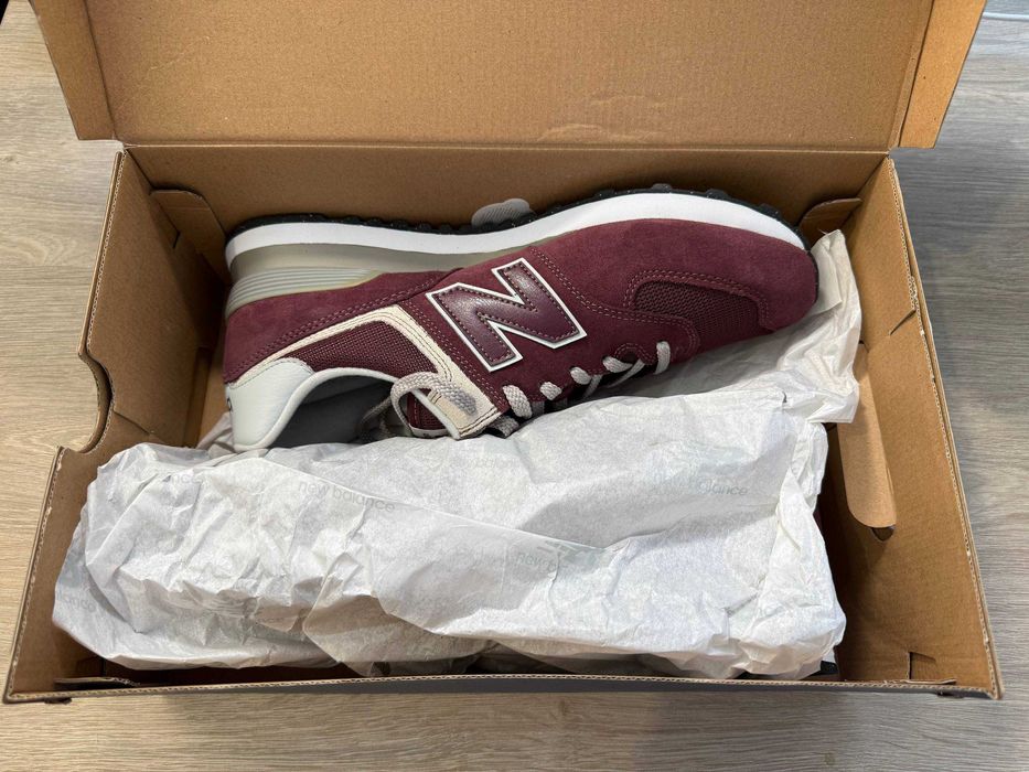 New Balance 574 Core Бордовые | Новые 44.5 размер 28,5 см оригинал