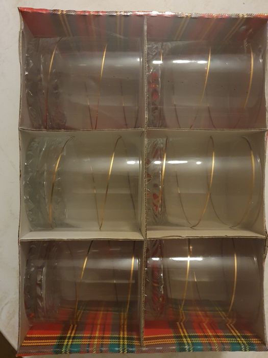 Szklanki do whisky 6 sztuk Anapol spirala nowe 8,6 cm