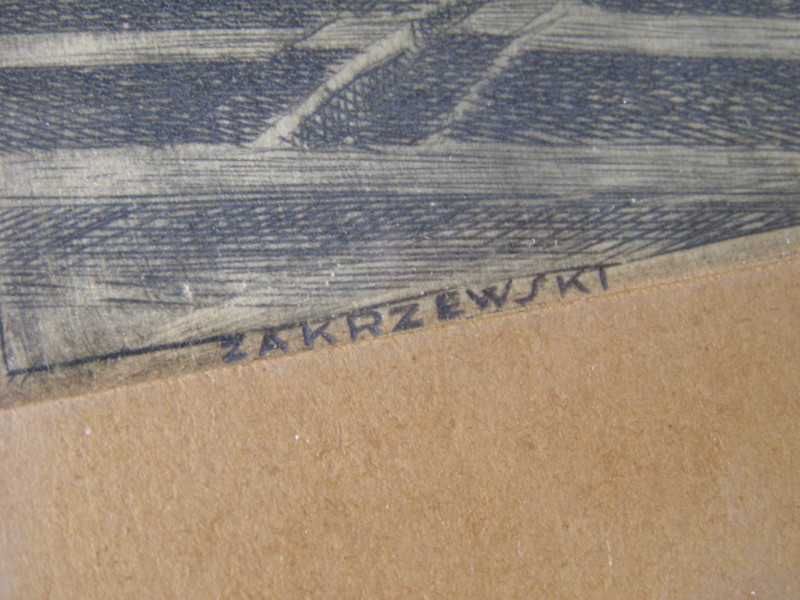 Miedzioryt - Bima ,Stara Synagoga -Wł. Zakrzewski sygn.