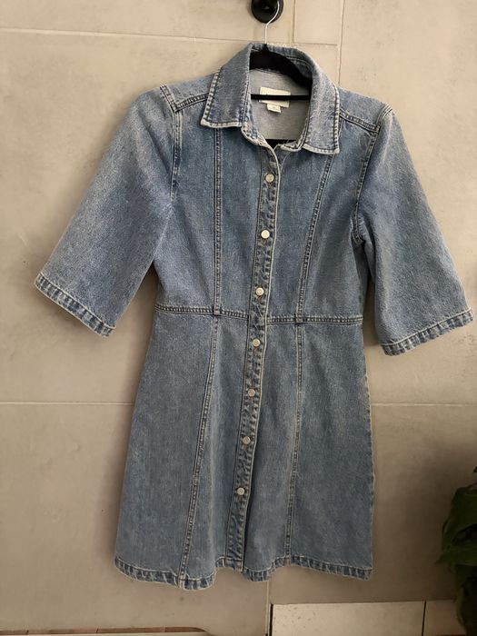 Jeansowa sukienka MONKI xs 34 lato jesien do kozakow