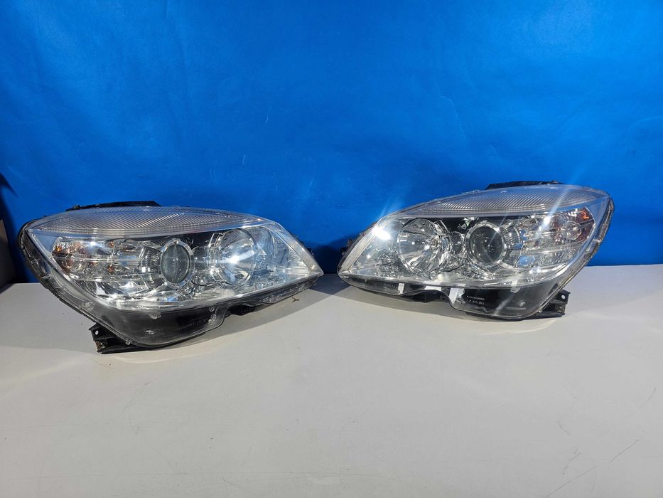 Mercedes C W204 Lampy Przód Przednie Komplet Lewa + Prawa H7 EU IGŁA
