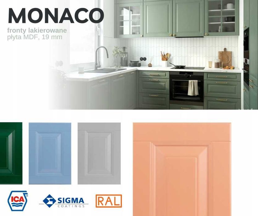 MW Kuchnia MONACO meble, szafki kuchenne mat TRANSPORT wycena