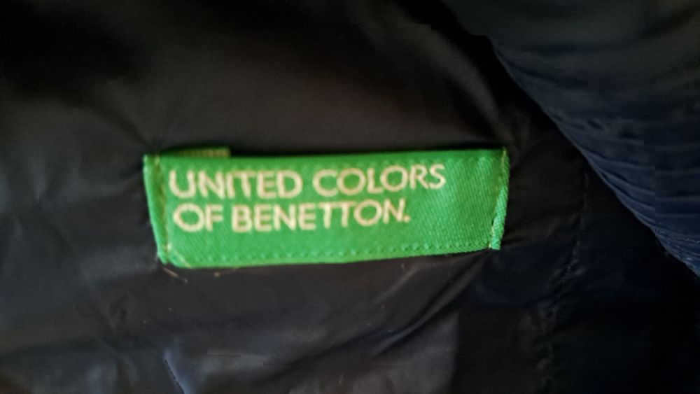 Nowa kurtka lekka puch xs Benetton oryginalna granat