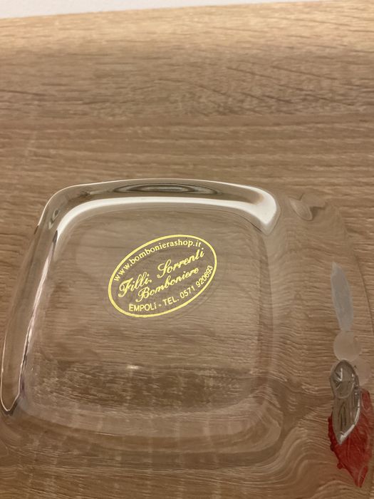 Bomboneira de Vidro Italiana – Nova – Filippi Sorrenti (Empoli)