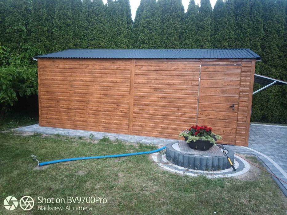 garaż multigloss drewnopodobny 4x6 4x5 4x7 profil solidny