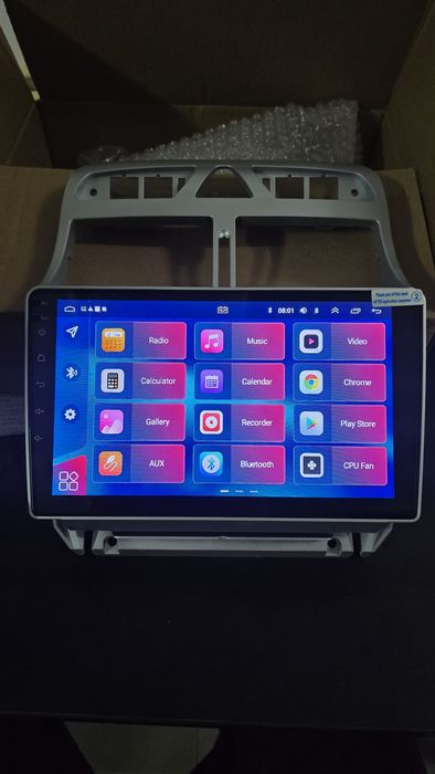 Entregas grátis Zona Grande Porto Rádio Android 14 Peugeot 307 (Novo)