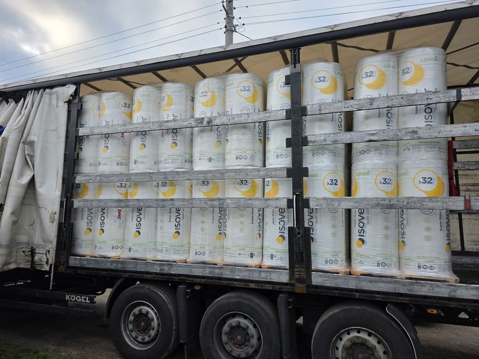 Wełna szklana Isover Super Mata Plus 15 cm 0,32 Lanae Transport Cała P