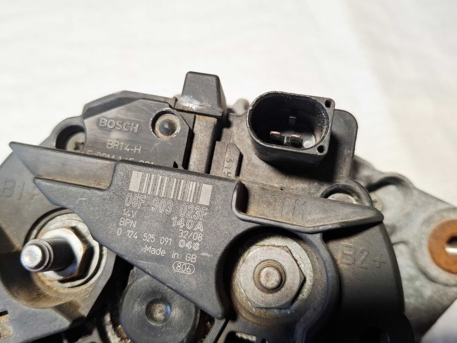 alternator vw caddy iii golf v 5 vi 6 golf plus skoda fabia ii octavia ii seat leon ii 2 toledo iii altea 1.9 tdi 140 amper 06f903023f