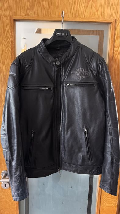 Blusão Harley Davidson em Couro Genuíno – Tamanho M – Raro & Vintage