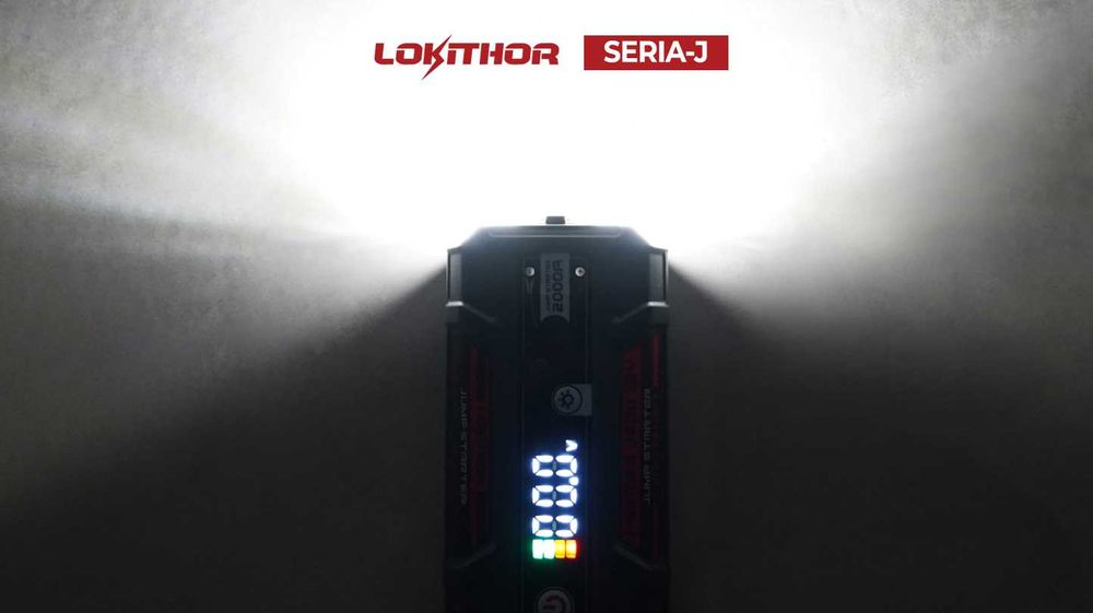 3w1 Jump Starter Booster Rozruch Latarka LED 2000A 12V Lokithor J400