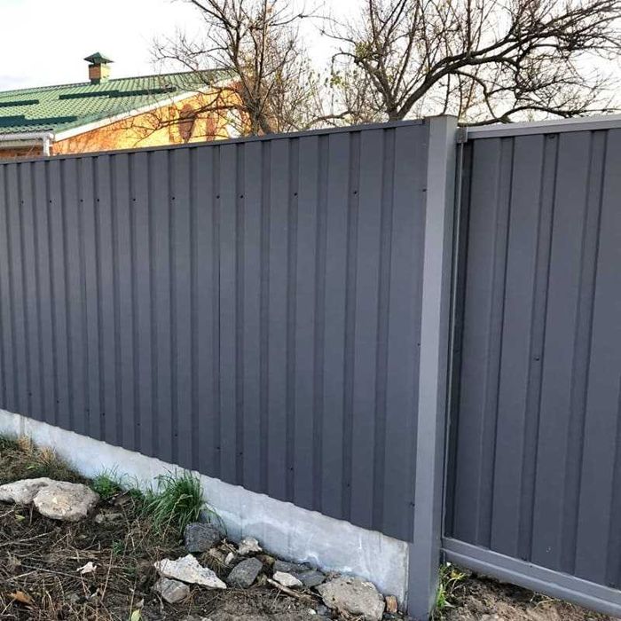 Паркан з профнастилу під ключ Київ,обл/Забор из профнастила/Вотора