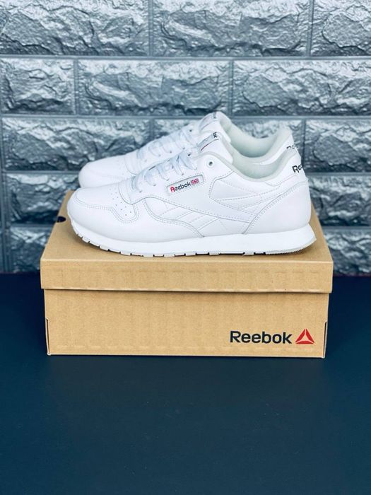 Кроссовки Reebok мужские / рибок / рибак / рибки мужские / rebok светлые кожаные кросовки / последняя пара 45 размер