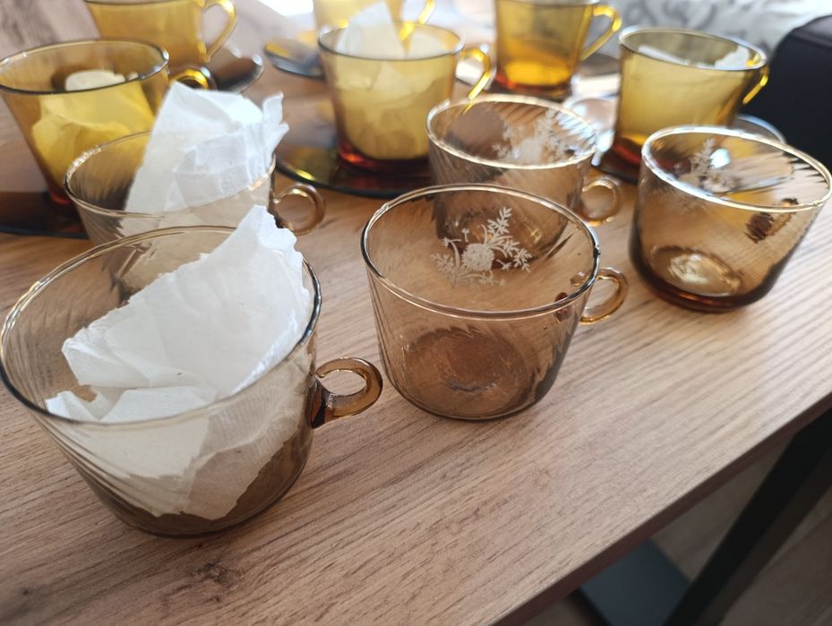 Szklanki z PRL komplet