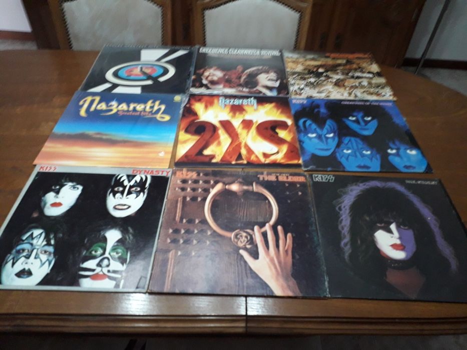 Discos de venil como novos Anos 80 Rock