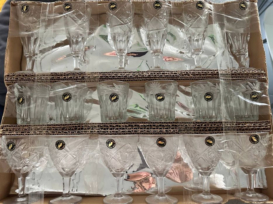 Хрусталь набор подарочный ГХЗ, винтаж, Гусь Хрустальный