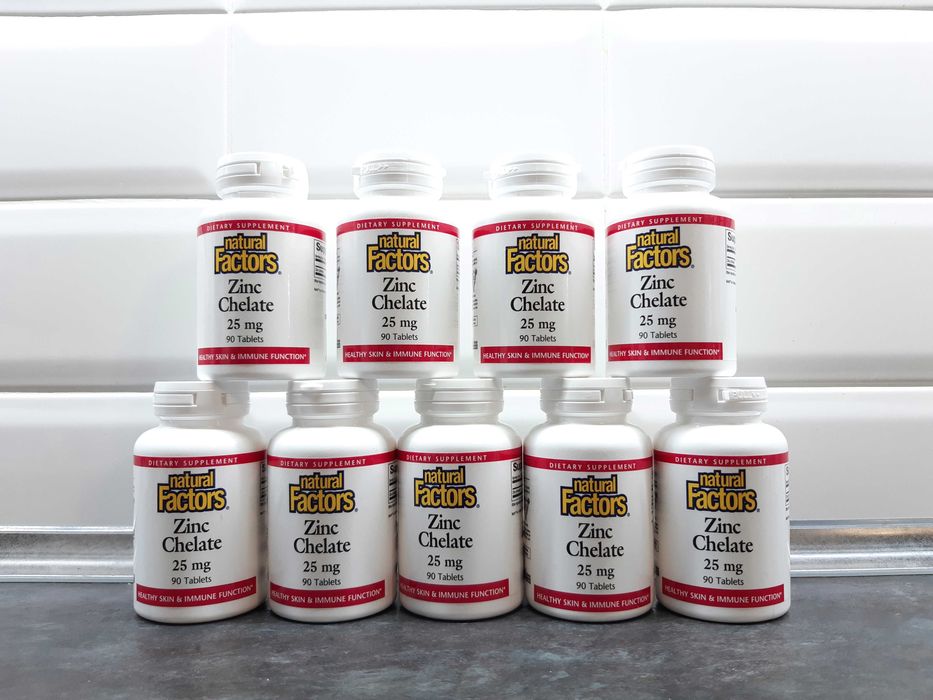 Natural Factors, Zinc Chelate 25 мг (90 таб.), цинк хелат