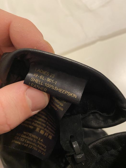 Жіночі шкіряні рукавички WITTCHEN розмір S, M, L