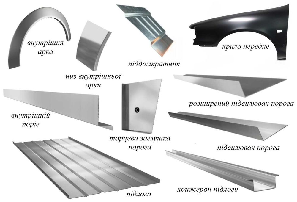 Пороги, арки Hyundai Coupe GK/Elantra/Santa Fe/Sonata/Trajet/інші