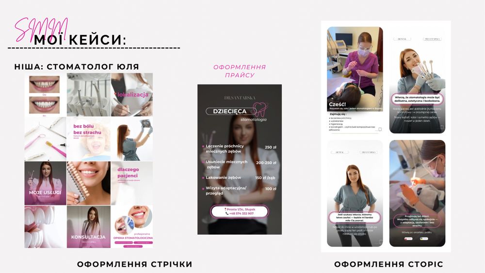 СММ, просування Instagram для стоматологів, бізнесу
