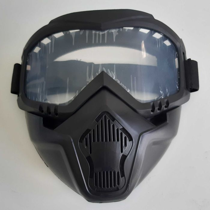 Máscara Protecção Óculos Transparentes Novos Motos Desportos Radicais