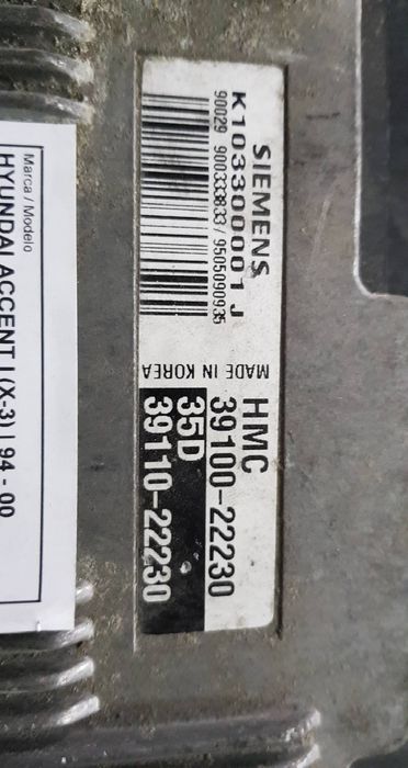 Centralina motor / ECU HYUNDAI Accent I (X3)