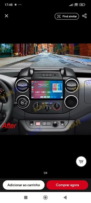 Radio android 2 din  Peugeot partner citroen berlingo