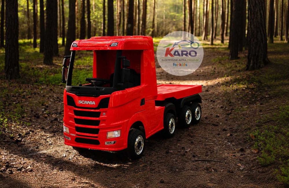 Auto na akumulator Scania 500R Ciężarówka Dla Dzieci Pilot LED 4x4 TIR